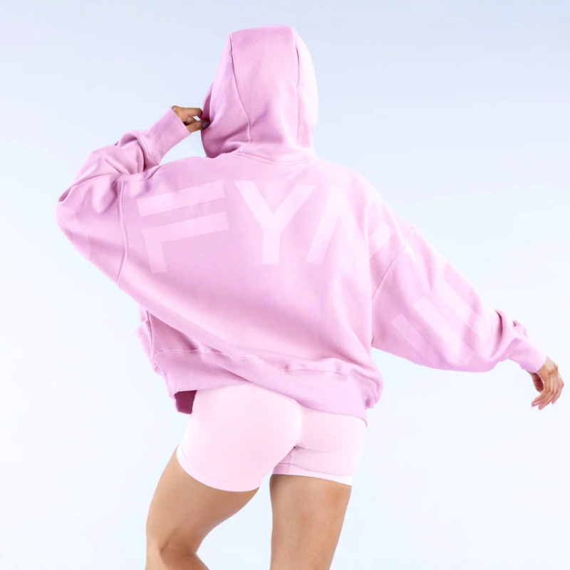 25 New Models with Label Amazon Cross-Border European and American Women's Fashion Printed Thick Versatile Long-Sleeve Loose Hooded Sweatshirt