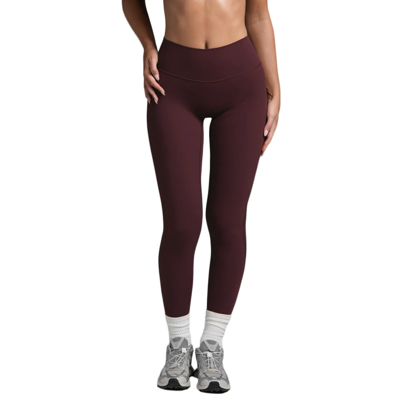 Cross-Border European and American Pilates Yoga Pants, Naked-Feel Fitness Pants, High-End Sports Leggings, Outdoor Running Long Pants for Women