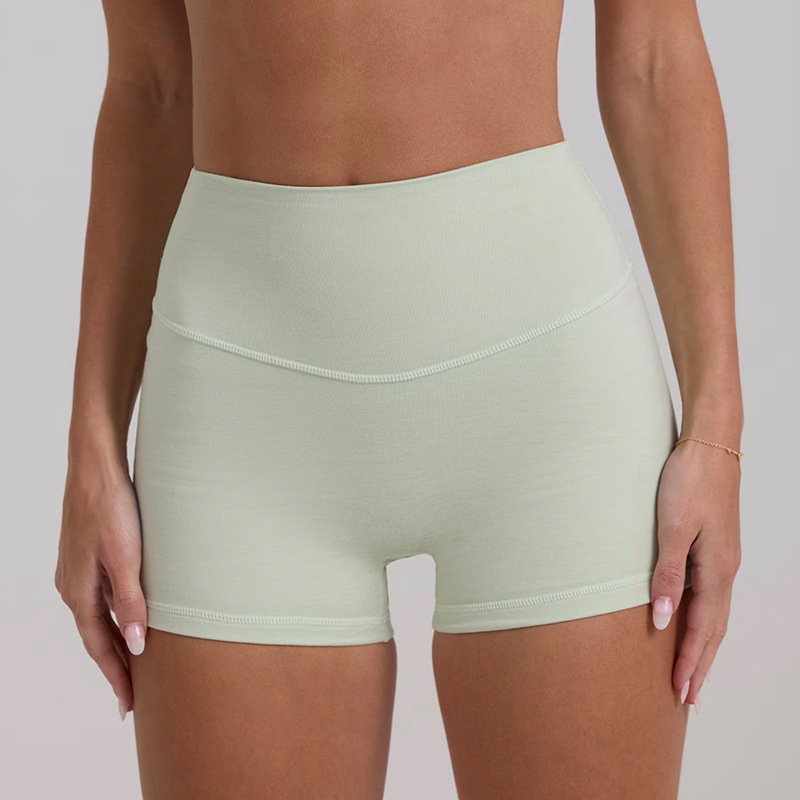 New yoga outfit high-waisted hip-lifting and tummy-controlling shorts, three-quarter length, suspender top, beautiful back, running sports bra and underwear set
