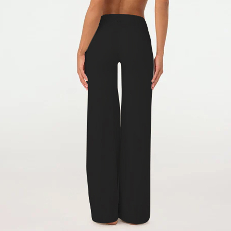 European and American cross-border yoga pants, high-waisted straight leg pants, loose and slimming yoga wear, sports outdoor fitness wear