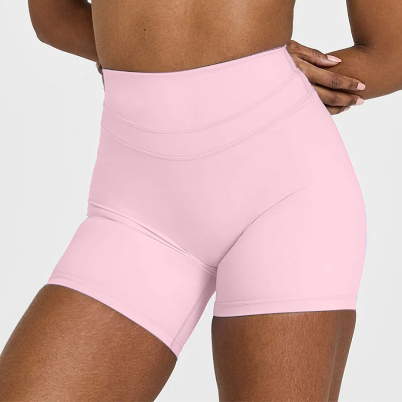 Foreign trade low-cut front V nude skin-friendly sling adjustable chest cushion quarterpants yoga fitness sports suit
