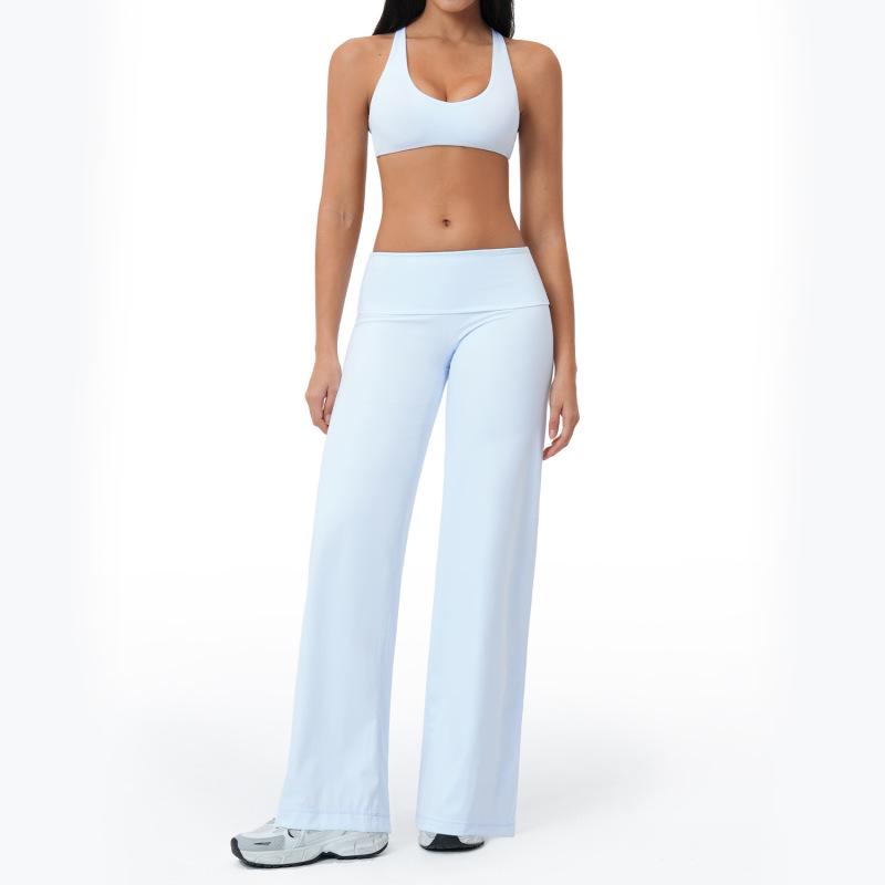 Summer brushed sports yoga set, cross-border style backless casual set, fitness running outdoor commuting set 5558