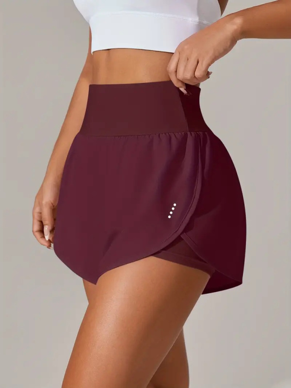 European and American Cross-border Elastic Casual Loose High Waist Ruffled Yoga Sportswear Women's Yoga Shorts Tennis Clothes