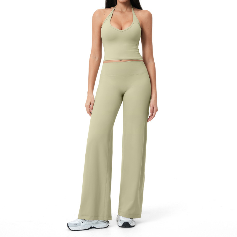 Amazon Cross-Border Brushed Yoga Set, Commuter Fitness Casual Set, Women's Outdoor Running Sports Set 5529