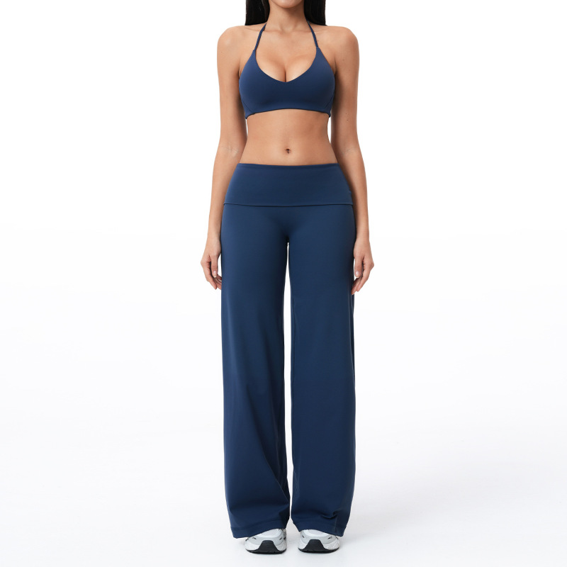 Amazon Cross-Border Brushed Yoga Set, Commuter Fitness Casual Set, Women's Outdoor Running Sports Set 5529