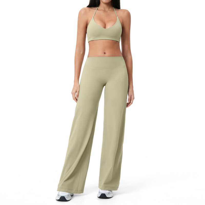 Amazon Cross-Border Brushed Yoga Set, Commuter Fitness Casual Set, Women's Outdoor Running Sports Set 5529
