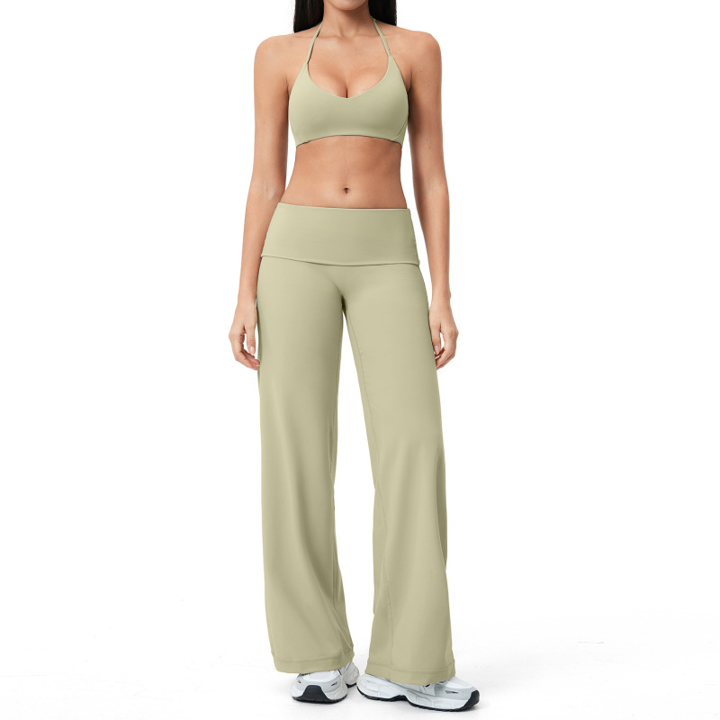 Amazon Cross-Border Brushed Yoga Set, Commuter Fitness Casual Set, Women's Outdoor Running Sports Set 5529