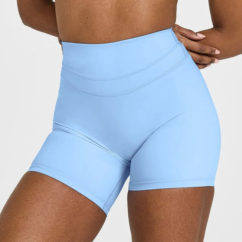 Foreign trade low-cut front V nude skin-friendly sling adjustable chest cushion quarterpants yoga fitness sports suit