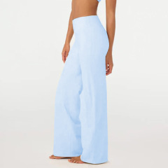 YY197 Sky Blue Straight Leg Pants
