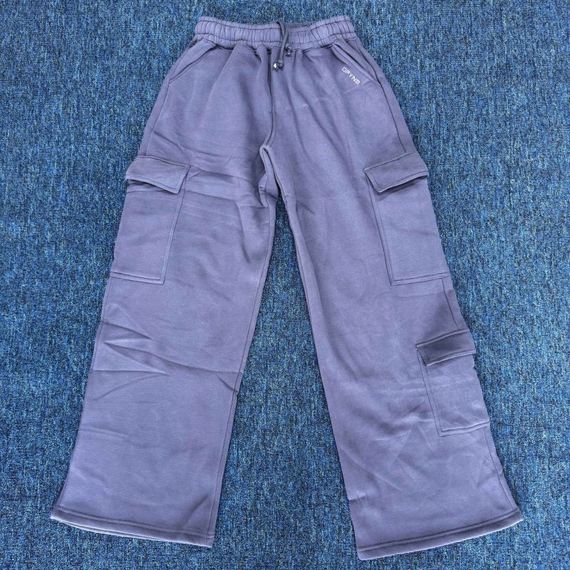 Dfyne New Autumn and Winter Straight-Leg Pants Trendy Sports Pants Cargo Pocket Wide-Leg Pants Street Loose Floor-Length Pants