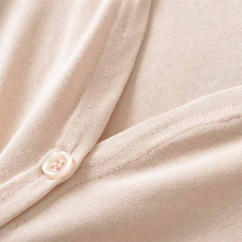 Korean-Style Semi-Sheer Long-Sleeve Cardigan Jacket for Women, Summer Short V-Neck Single-Breasted Outerwear for Petite Figures