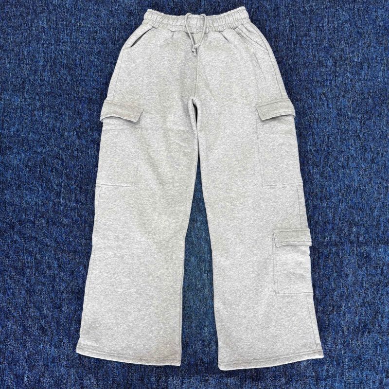 Dfyne New Autumn and Winter Straight-Leg Pants Trendy Sports Pants Cargo Pocket Wide-Leg Pants Street Loose Floor-Length Pants