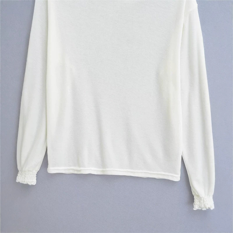 Solid Color One-Shoulder Sun-Protective Long-Sleeve T-Shirt for Women, Casual and Relaxed Style, Versatile, Thin, Loose-Fitting, Off-Shoulder Top
