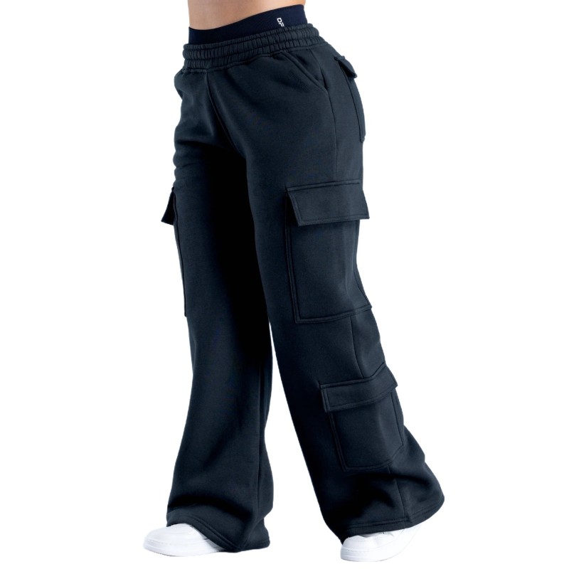 Dfyne New Autumn and Winter Straight-Leg Pants Trendy Sports Pants Cargo Pocket Wide-Leg Pants Street Loose Floor-Length Pants