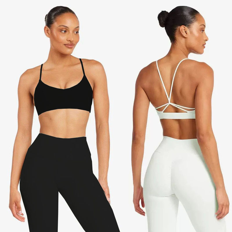 European and American Cross-Border Yoga Set for Women with Breast Pads, Beautiful Back, Wrapped Bra, High-Waisted Quick-Drying Butt-Lifting Sports Fitness Pants