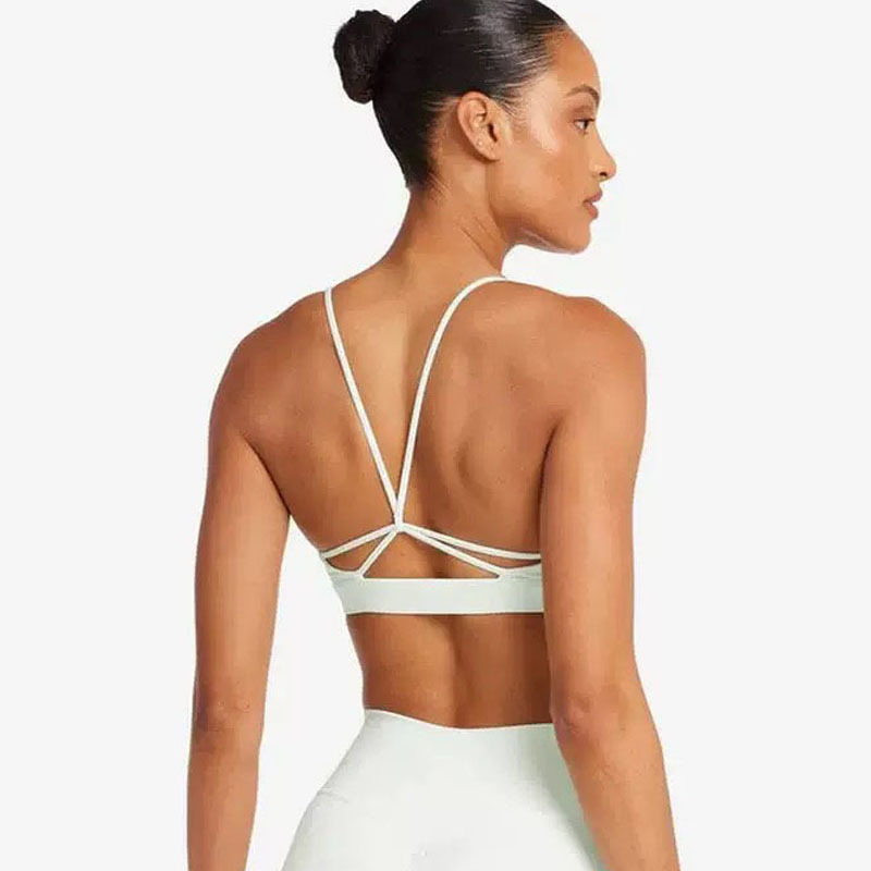 European and American Cross-Border Yoga Set for Women with Breast Pads, Beautiful Back, Wrapped Bra, High-Waisted Quick-Drying Butt-Lifting Sports Fitness Pants