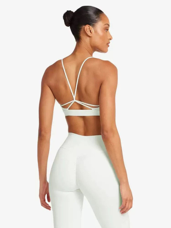 European and American Cross-Border Yoga Set for Women with Breast Pads, Beautiful Back, Wrapped Bra, High-Waisted Quick-Drying Butt-Lifting Sports Fitness Pants