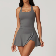 8819 vest + 8819 skirt free gray