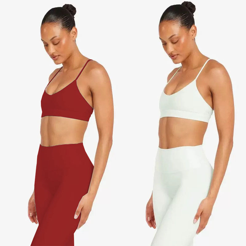 European and American Cross-Border Yoga Set for Women with Breast Pads, Beautiful Back, Wrapped Bra, High-Waisted Quick-Drying Butt-Lifting Sports Fitness Pants