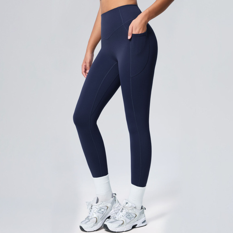 LZ-F240 #-CK Pocket Yoga Pants for Women