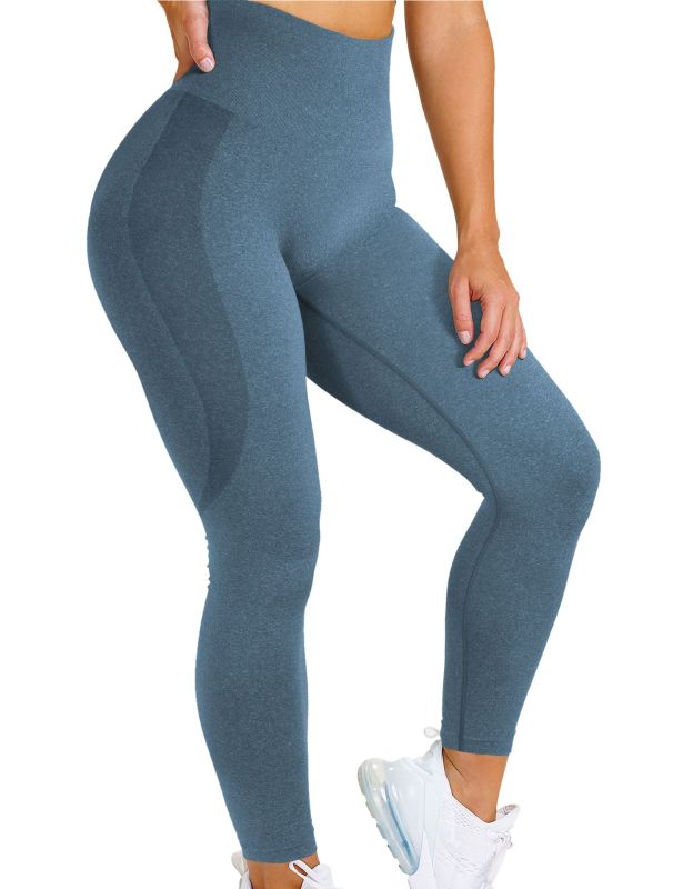 2020 Aliexpress Amazon Explosion Models Snowflake Smiley Pants Jacquard Seamless Yoga Pants Fitness Nine-point Pants Yoga