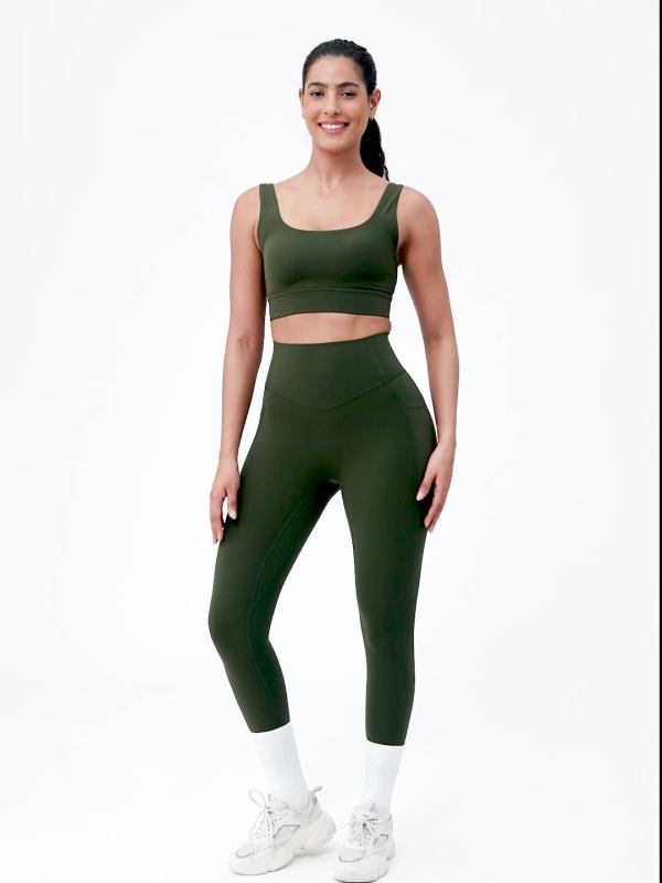 Cross-Border New Nude Sports Bra Running Shock-Proof High-Intensity Sports Bra Vest-Style High-Elastic Yoga Bra