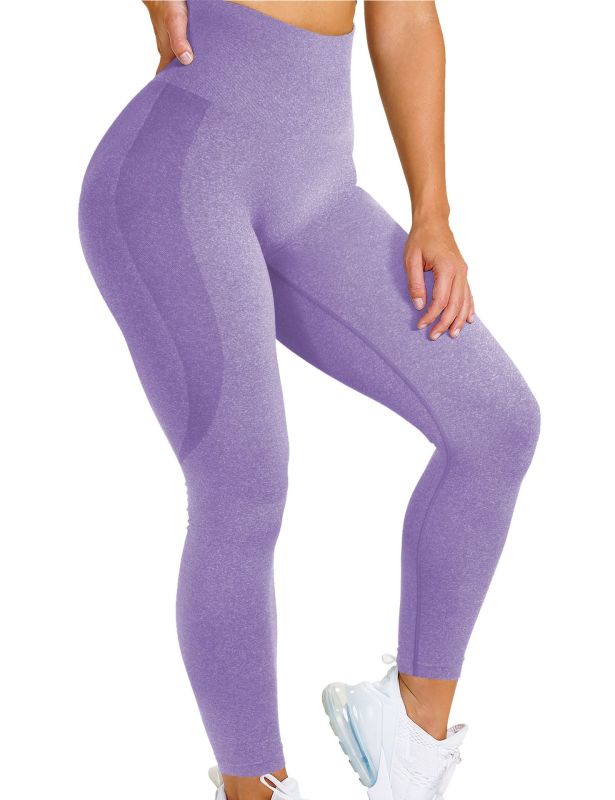 2020 Aliexpress Amazon Explosion Models Snowflake Smiley Pants Jacquard Seamless Yoga Pants Fitness Nine-point Pants Yoga