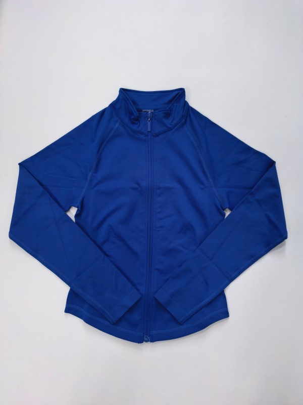Amazon Full-extinction Super Soft Nylon Fabric Tight-fitting Zipper Long-sleeved Jacket Fitness Wear Long-sleeved Zipper Fitness Wear