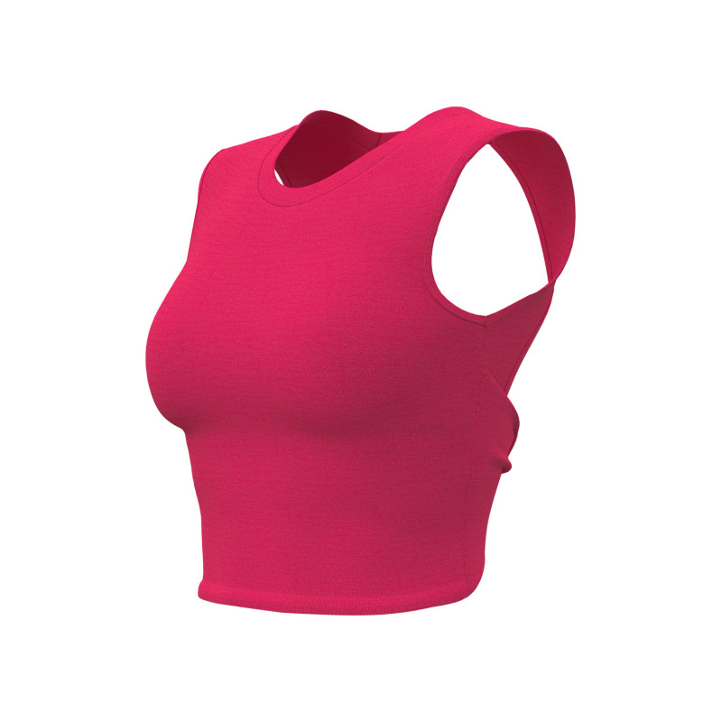 Juyitang Hollow Back Twist Yoga Vest with Removable Chest Pads Sports Bra
