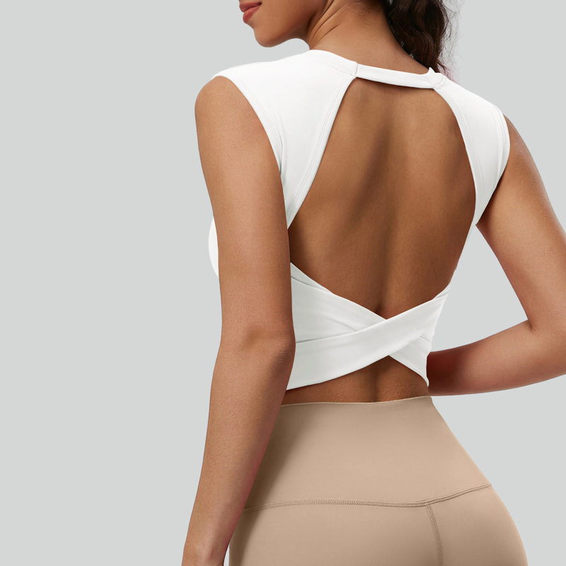 FYT-JYMN 246-BX    Hollow back twisted yoga vest