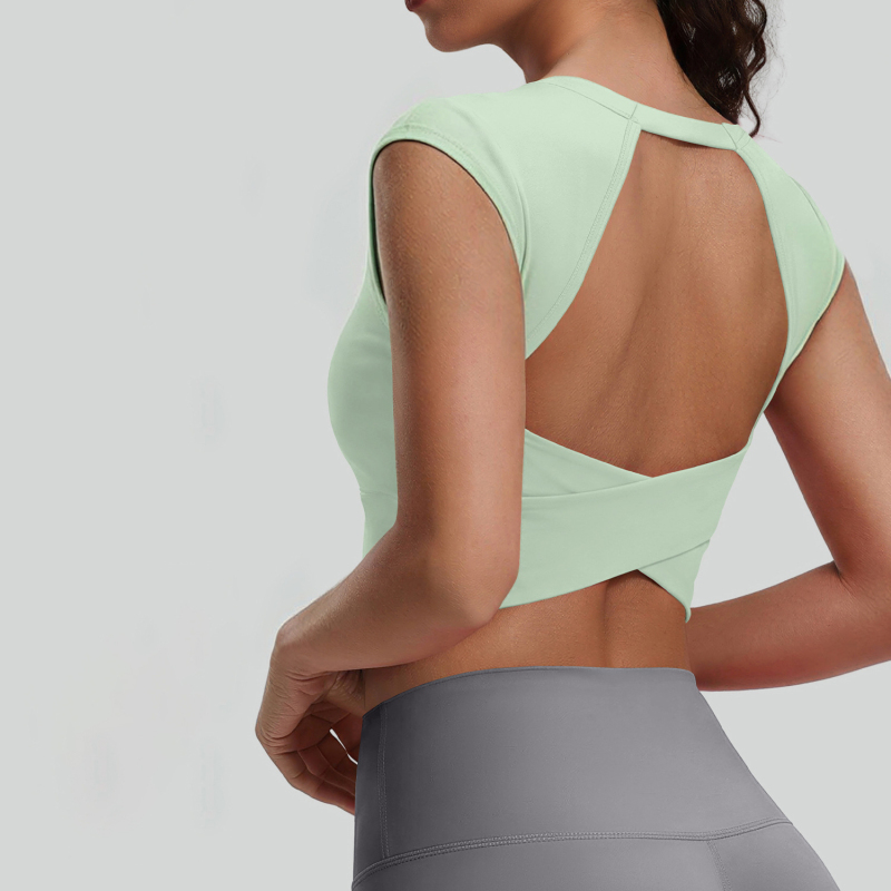 FYT-JYMN 246-BX    Hollow back twisted yoga vest