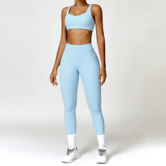 Bra + trousers sky blue