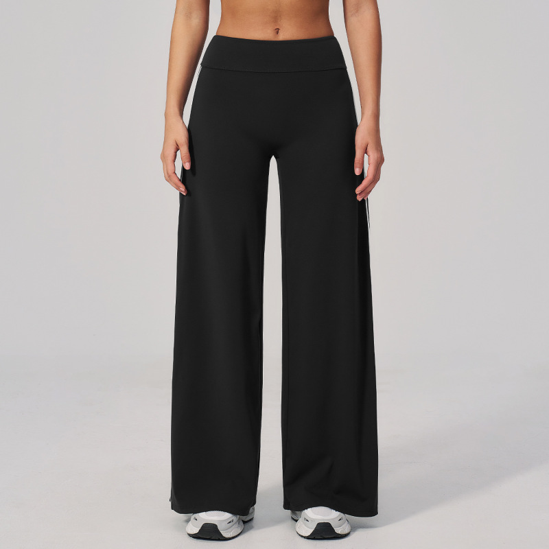 New Cross-Border Yoga Wear Fitness Pants Straight-Leg Wide-Leg Pants Casual Versatile Sports Outdoor Casual Long Pants for Women 4539