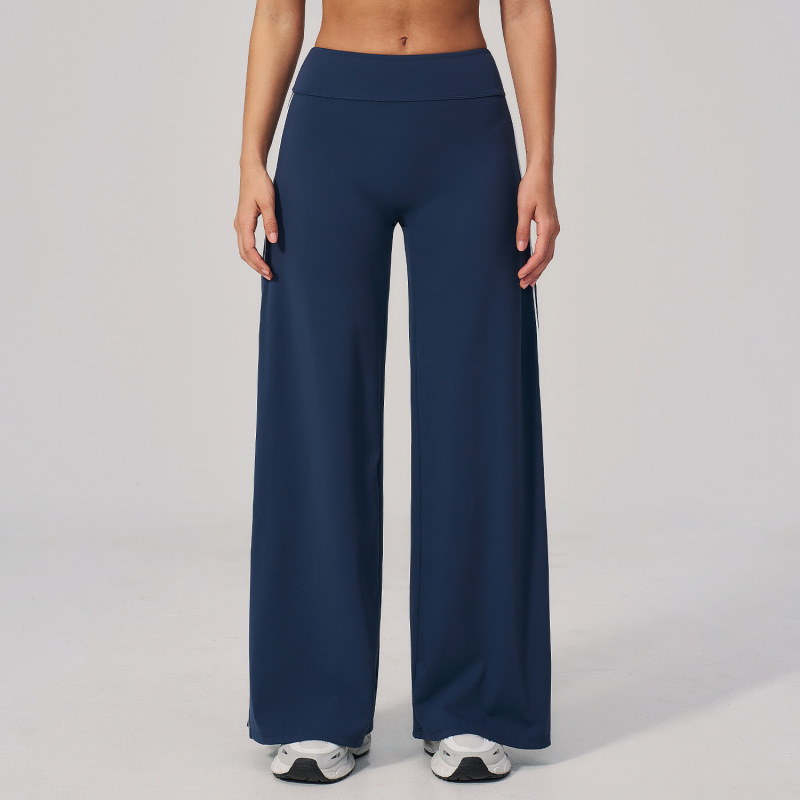 New Cross-Border Yoga Wear Fitness Pants Straight-Leg Wide-Leg Pants Casual Versatile Sports Outdoor Casual Long Pants for Women 4539