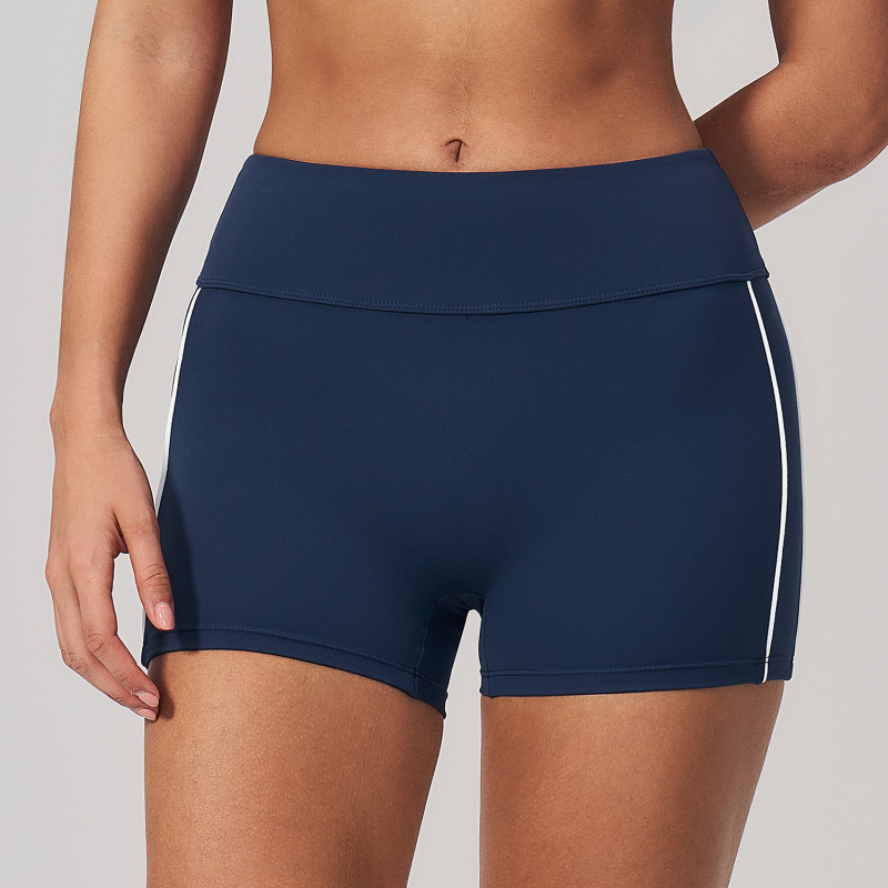 Contrast Color Yoga Shorts Summer New Slim Fit Peach Butt-Lifting Sports Shorts Running Sports Fitness Pants for Women 4539