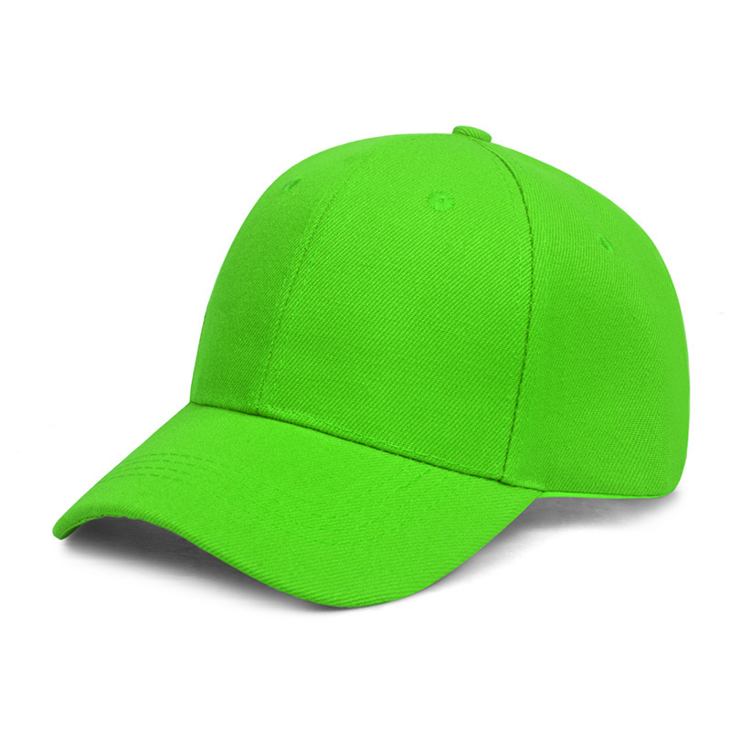 Hat Factory wholesale fur green solid color light board peaked cap sun-proof sun-proof set various LOGO baseball cap men's caps