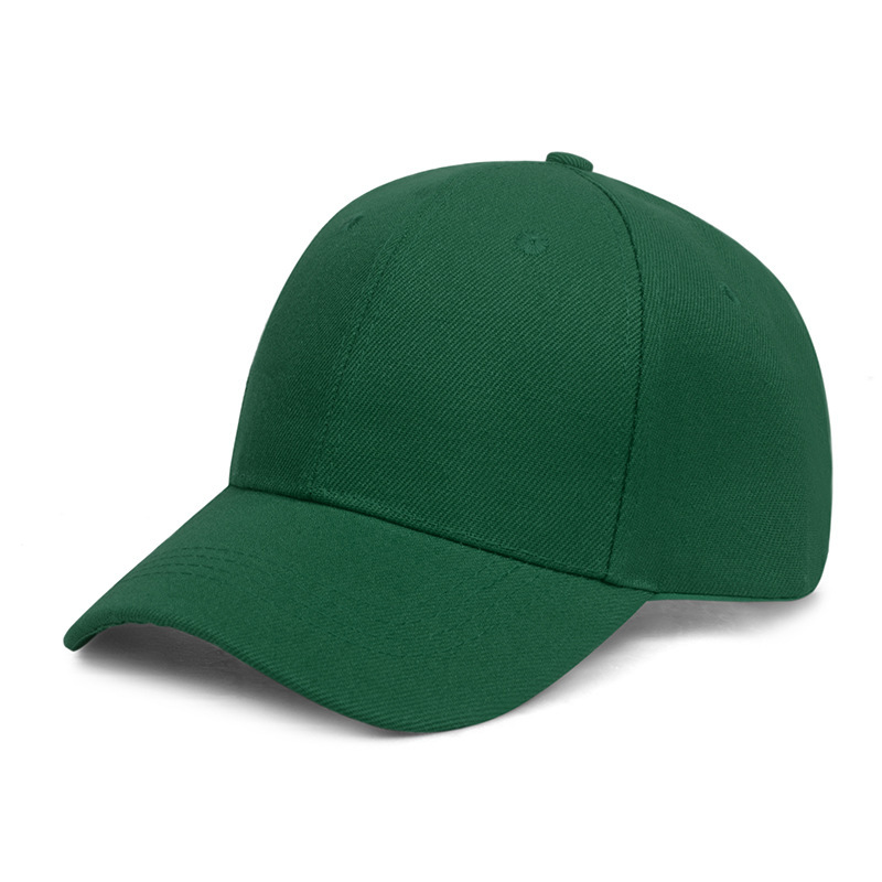 Hat Factory wholesale fur green solid color light board peaked cap sun-proof sun-proof set various LOGO baseball cap men's caps