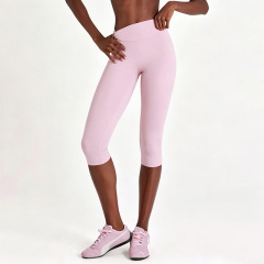 YY423 Peach Blossom Pink Cropped Skinny Jeans