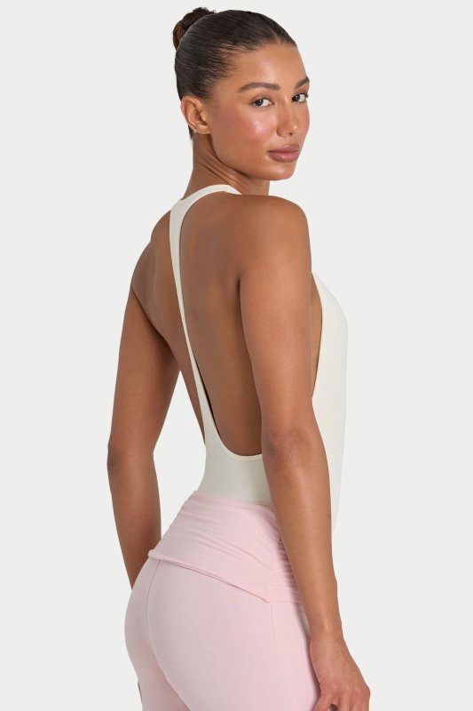 Custom-boandtee-LTY    Cloud inspired slim fit round neck jumpsuit