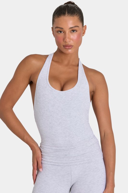 Custom-boandtee-LTY    Cloud inspired slim fit round neck jumpsuit
