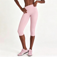 Yy422 peach pink cropped tights