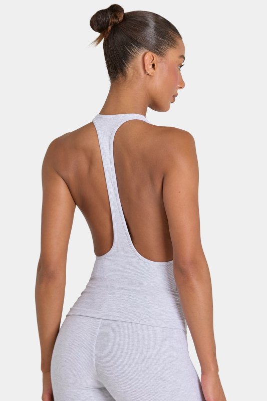 Custom-boandtee-LTY    Cloud inspired slim fit round neck jumpsuit
