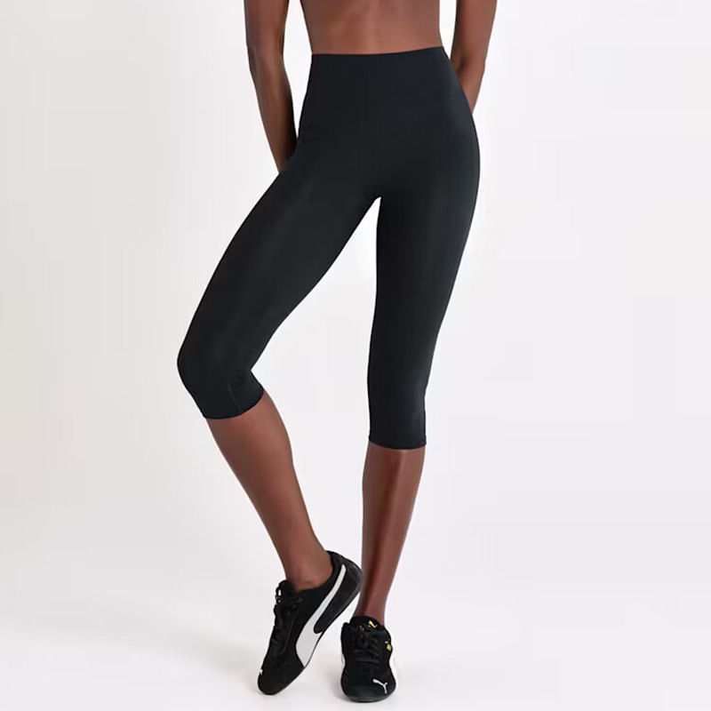Cross-Border Women's High-Waisted Elastic Sports Shorts, Butt-Lifting Yoga Peach Butt Leggings