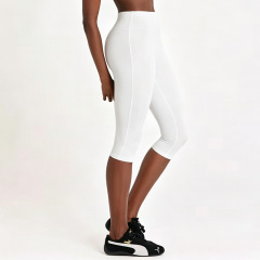 Yy422 glacier white cropped tights
