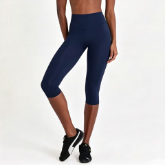 YY423 Navy Blue Capri Leggings