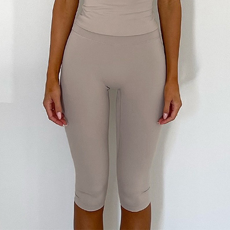 Cross-border yoga shorts, tight-fitting shaping and butt-lifting yoga pants, running and fitness sports quick-drying seven-point tight pants