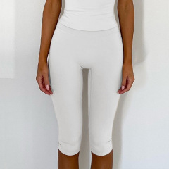 YY292 Glacier White Mid-Length Pants