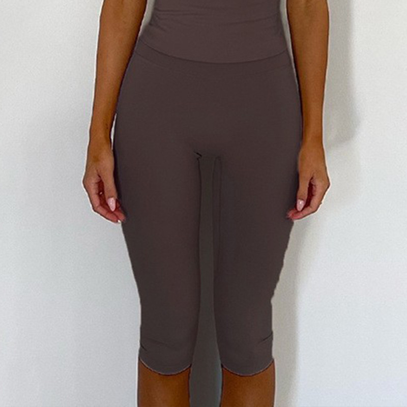Cross-border yoga shorts, tight-fitting shaping and butt-lifting yoga pants, running and fitness sports quick-drying seven-point tight pants
