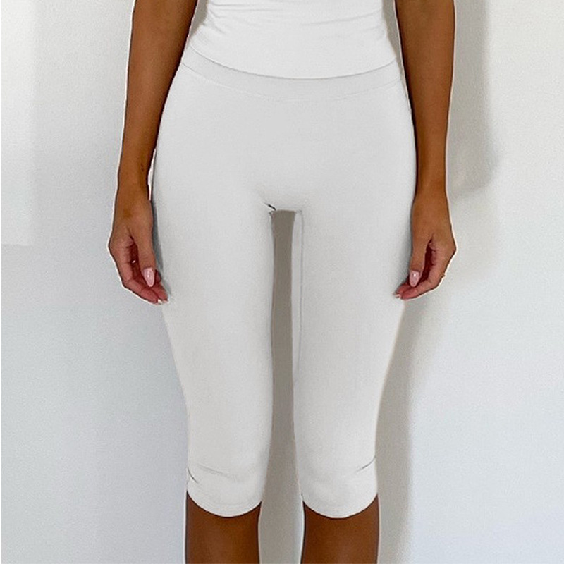 Cross-border yoga shorts, tight-fitting shaping and butt-lifting yoga pants, running and fitness sports quick-drying seven-point tight pants