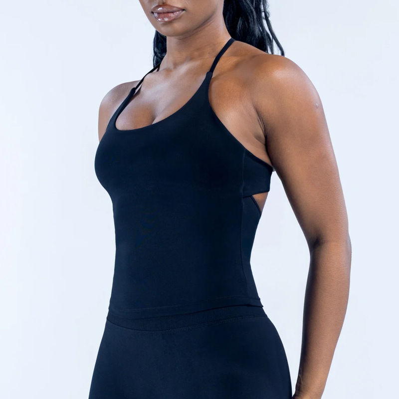 Dfyn Cross-Border Fitness Cross-Back Yoga Vest, Sexy High-Elastic Casual Sports Vest, Fitness Top